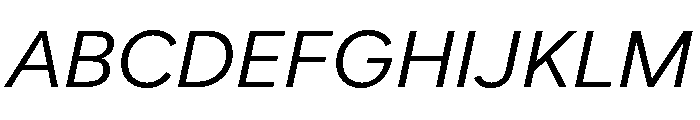 Custom Sans Regular Italic Font UPPERCASE