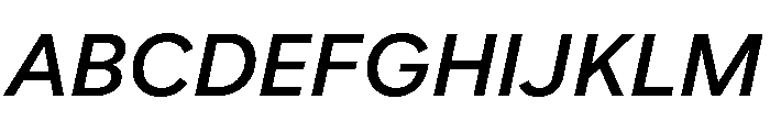Custom Sans Semi Bold Italic Font UPPERCASE