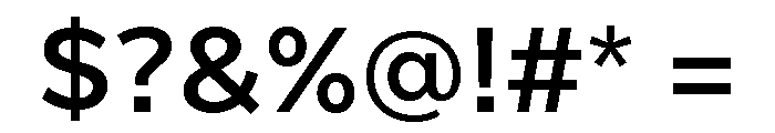 Custom Sans Semi Bold Font OTHER CHARS