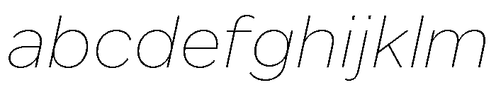 Custom Sans Thin Italic FONT