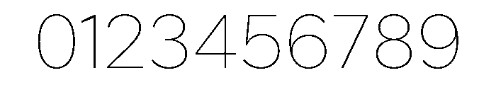 Custom Sans Thin Font OTHER CHARS