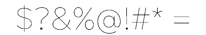Custom Sans Font OTHER CHARS