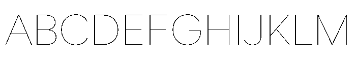 Custom Sans Font UPPERCASE