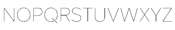 Custom Sans Font UPPERCASE