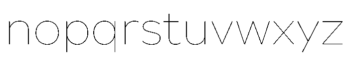 Custom Sans Font LOWERCASE