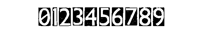 Cut Block Regular Font OTHER CHARS