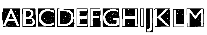 Cut Block Regular Font UPPERCASE