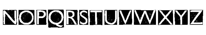 Cut Block Regular Font UPPERCASE