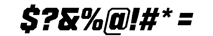 Cutmark Bold Italic Font OTHER CHARS