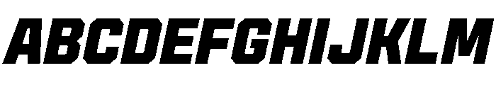 Cutmark Bold Italic Font UPPERCASE