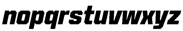 Cutmark Bold Italic Font LOWERCASE