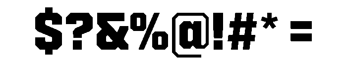 Cutmark Bold Font OTHER CHARS