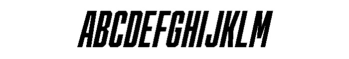 Cutmark Condensed Bold Italic Font UPPERCASE