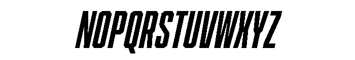Cutmark Condensed Bold Italic Font UPPERCASE