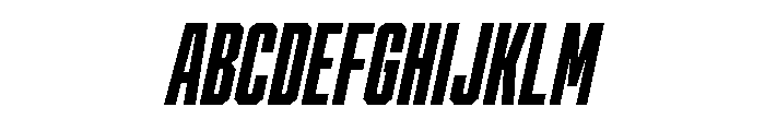 Cutmark Condensed Extra Bold Italic Font UPPERCASE