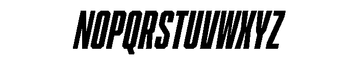Cutmark Condensed Extra Bold Italic Font UPPERCASE