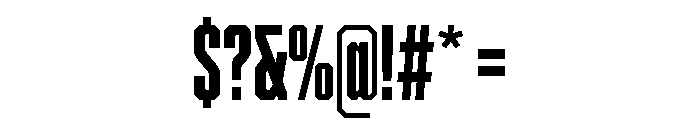 Cutmark Condensed Extra Bold Font OTHER CHARS