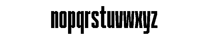 Cutmark Condensed Extra Bold Font LOWERCASE