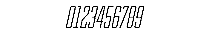 Cutmark Condensed Extra Light Italic Font OTHER CHARS