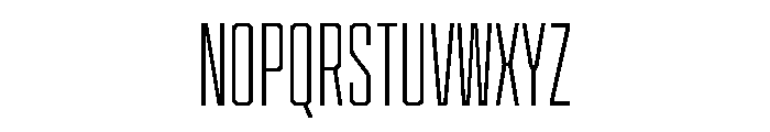 Cutmark Condensed Extra Light Font UPPERCASE