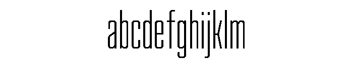 Cutmark Condensed Extra Light FONT