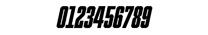 Cutmark Condensed Heavy Italic Font OTHER CHARS