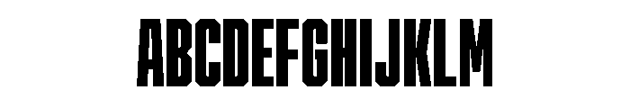 Cutmark Condensed Heavy Font UPPERCASE