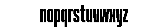 Cutmark Condensed Heavy Font LOWERCASE