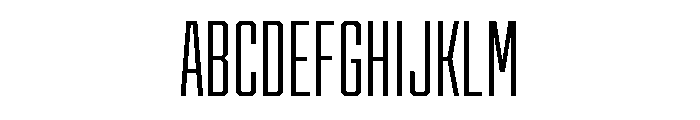 Cutmark Condensed Light Font UPPERCASE
