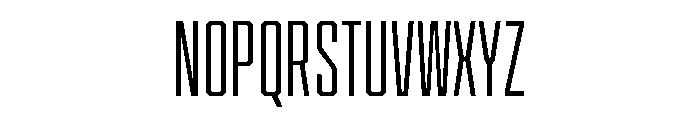 Cutmark Condensed Light Font UPPERCASE