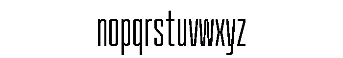 Cutmark Condensed Light Font LOWERCASE