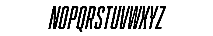 Cutmark Condensed Medium Italic Font UPPERCASE