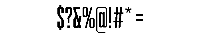 Cutmark Condensed Medium Font OTHER CHARS