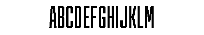 Cutmark Condensed Medium Font UPPERCASE