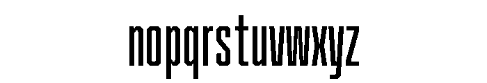 Cutmark Condensed Medium Font LOWERCASE