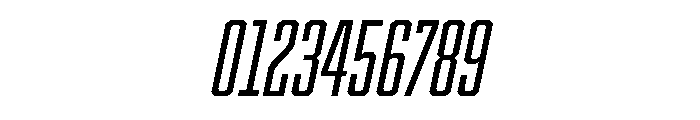 Cutmark Condensed Regular Italic Font OTHER CHARS