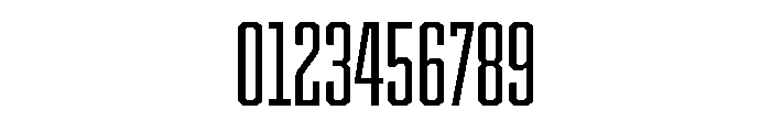 Cutmark Condensed Regular Font OTHER CHARS