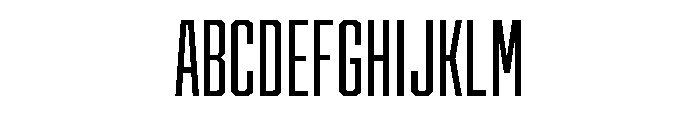 Cutmark Condensed Regular Font UPPERCASE