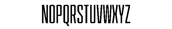 Cutmark Condensed Regular Font UPPERCASE