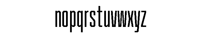 Cutmark Condensed Regular Font LOWERCASE