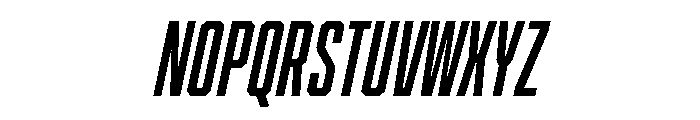 Cutmark Condensed Semi Bold Italic Font UPPERCASE