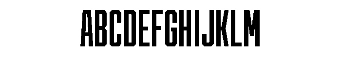 Cutmark Condensed Semi Bold Font UPPERCASE
