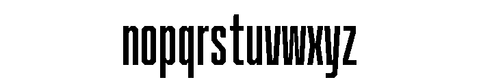 Cutmark Condensed Semi Bold Font LOWERCASE