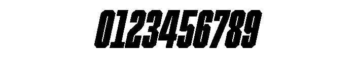 Cutmark Condensed Super Italic Font OTHER CHARS