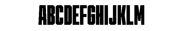 Cutmark Condensed Super Font UPPERCASE