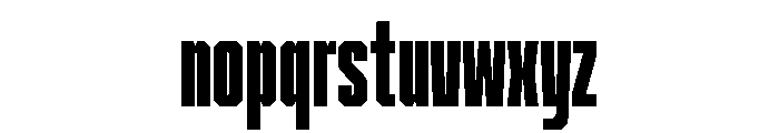 Cutmark Condensed Super Font LOWERCASE
