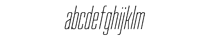 Cutmark Condensed Thin Italic FONT