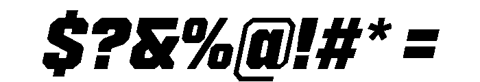 Cutmark Extra Bold Italic Font OTHER CHARS