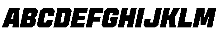 Cutmark Extra Bold Italic Font UPPERCASE