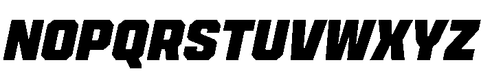 Cutmark Extra Bold Italic Font UPPERCASE